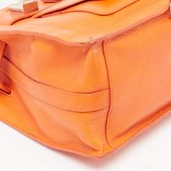 Pre Owned Proenza Schouler Orange Leather PS11 Tote