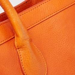 Pre Owned Proenza Schouler Orange Leather PS11 Tote