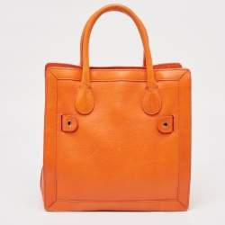 Pre Owned Proenza Schouler Orange Leather PS11 Tote