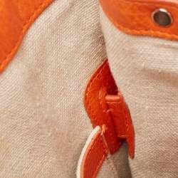 Pre Owned Proenza Schouler Orange Leather PS11 Tote