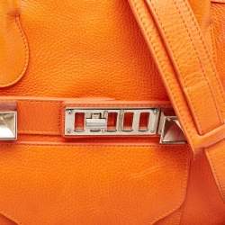 Pre Owned Proenza Schouler Orange Leather PS11 Tote