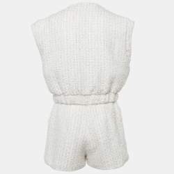 Pre Owned Racheli Pink Tweed Jacket and Shorts Set S/M