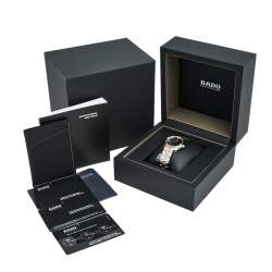 مملوكة مسبقًا ساعة يد نسائية رادو هايبركروم R32976722 ألماس ستانلس ستيل سيراموس مطلي ذهب وردي سوداء 31 مم