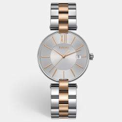 Rado Silver Two-Tone Stainless Steel Coupole R22852023 Unisex Wristwatch 36 mm