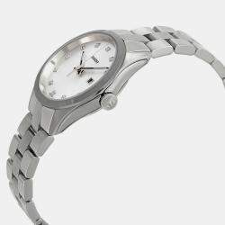 RADO HYPERCHROME DIAMOND SILVER DIAL LADIES WATCH R32110713 37.5 mm x 31 mm