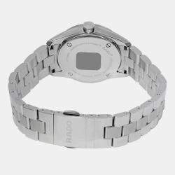 RADO HYPERCHROME DIAMOND SILVER DIAL LADIES WATCH R32110713 37.5 mm x 31 mm