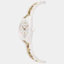 RADO True Specchio White-Gold Ceramic Women's Watch 26.1 mm