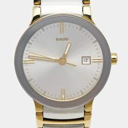 Rado Silver Two-Tone Stainless Steel Centrix R30932103 Women's Wristwatch 28 mm