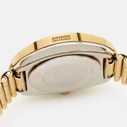 Pre Owned Rado Black CVD Coated Tungsten Carbide Gold PVD Coated Stainless Steel Diastar R12306313 Women's Wristwatch 27.30 m