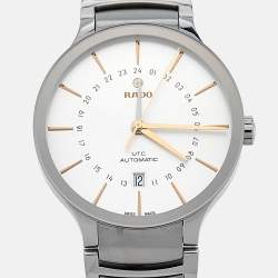 Rado Silver Stainless Steel Centrix UTC R30164013 Men's Wristwatch 40 mm
