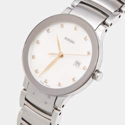 Rado Mother Of Pearl Diamond Stainless Steel Centrix 111.0928.3 Women's Wristwatch 28 mm