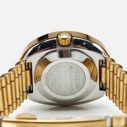 Pre Owned Rado Silver Dial Gold Plated Stainless Steel Tungsten Carbide Diastar R12416073 Women's Wristwatch 27.30 mm