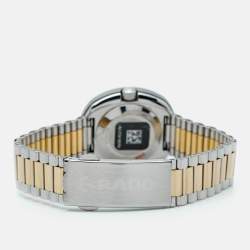 مملوكة مسبقًا Rado Champagne Tungsten Carbide Two-tone Stainless Steel Diamond DiaStar R12403633 Women's Wristwatch 27.30 mm