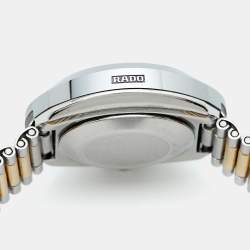 مملوكة مسبقًا Rado Diastar R12403633 Champagne Dial CVD-Coated Hardmetal Two-Tone Stainless Steel Women Wristwatch 27.30 mm