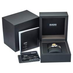 Rado Gold Tungsten Carbide & Two Tone Stainless Steel DiaStar R12307304 Women's Wristwatch 27mm