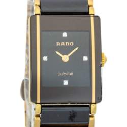 Pre Owned ساعة يد رجالية رادو إنتيغرال جوبيلي 153.0383.3 سيراميك تيتانيوم ستانلس ستيل ذهبية 18 مم