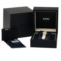 Pre Owned ساعة يد نسائية رادو فلورنس R48872723 ستانلس ستيل ذهبي اللون فضية 28 مم