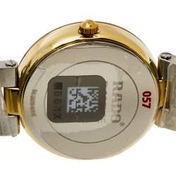 Pre Owned ساعة يد نسائية رادو فلورنس R48872723 ستانلس ستيل ذهبي اللون فضية 28 مم