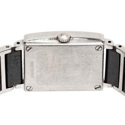 Pre Owned Rado Black Ceramic Stainless Steel Integral 15304303 Women's Wristwatch 18 mm