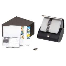 Pre Owned Rado Black Ceramic Stainless Steel Integral 15304303 Women's Wristwatch 18 mm