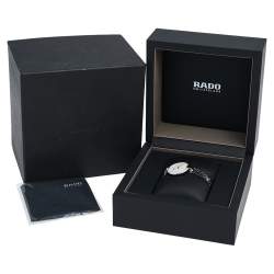 مملوكة مسبقًا Rado Mother of Pearl Stainless Steel Coupole Diamonds R22854929 Women's Wristwatch 27 mm 