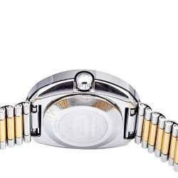 مملوكة مسبقًا Rado Champagne Tungsten Carbide Two-Tone Stainless Steel Diamond Diastar R12403633 Women's Wristwatch 27 mm