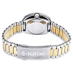 مملوكة مسبقًا Rado Champagne Tungsten Carbide Two-Tone Stainless Steel Diamond Diastar R12403633 Women's Wristwatch 27 mm