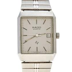 Pre Owned Rado Silver Stainless Steel Vintage 16560790 Women's Wristwatch 22 mm