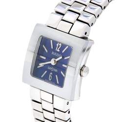 مملوكة مسبقًا Rado Blue Stainless Steel Diastar 322.0682.3 Women's Wristwatch 20 mm