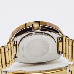 مملوكة مسبقًا Rado Yellow Gold Tone Metal Diastar R12306303 Women's Wristwatch 27 mm