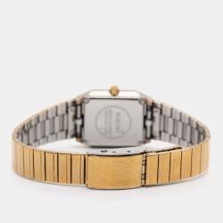 Rado Champagne Gold Plated Stainless Steel Tungsten Carbide Diastar R1027101706 Women's Wristwatch 20 mm