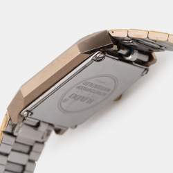 Rado Champagne Gold Plated Stainless Steel Tungsten Carbide Diastar R1027101706 Women's Wristwatch 20 mm