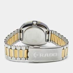 Rado Yellow Gold Tungsten Carbide Two-Tone Stainless Steel Diastar R12307304 Women's Wristwatch 27.3 mm