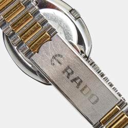 Rado Yellow Gold Tungsten Carbide Two-Tone Stainless Steel Diastar R12307304 Women's Wristwatch 27.3 mm