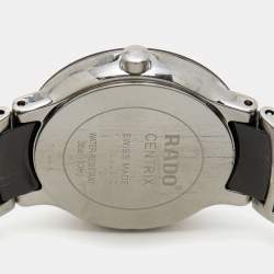 Rado Black Diamond Ceramic Stainless Steel Centrix R30935712 Women's Wristwatch 28 mm 