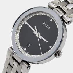 Pre Owned Rado Black Stainless Steel Florence R48874153 Women's Wristwatch 28 mm