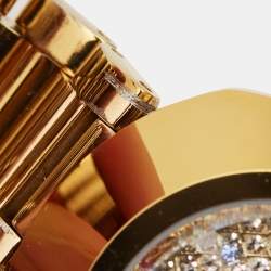 Rado Champagne Tungsten Carbide Gold Plated Stainless Steel DiaStar R12416394 Women's Wristwatch 27.30 mm