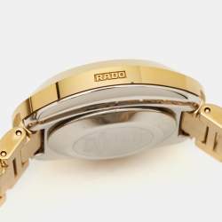 Rado Champagne Tungsten Carbide Gold Plated Stainless Steel DiaStar R12416394 Women's Wristwatch 27.30 mm