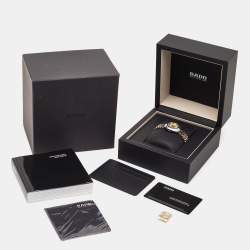 Rado Champagne Tungsten Carbide Two-Tone Stainless Steel DiaStar R12307304 Women's Wristwatch 27.30 mm