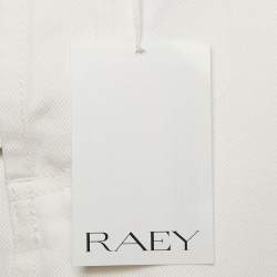 Raey White Denim Raw Edge Detail Maxi Skirt S
