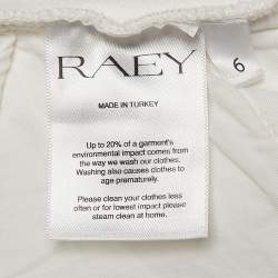 Raey White Denim Raw Edge Detail Maxi Skirt S
