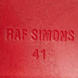 Raf Simons Black Leather Cycloid Ankle Boots Size 41