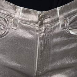 Rag & Bone Metallic Denim Skinny Fit Jeans M