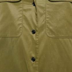 Rag & Bone Green Cotton Blend Shirt Dress XS