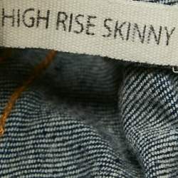 Pre Owned Rag & Bone Blue Denim High Rise Skinny jeans S Waist 24"