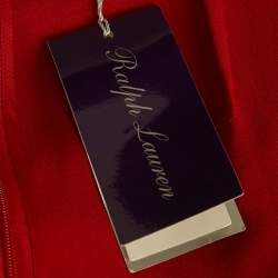 مملوكة مسبقًا Ralph Lauren Collection Red Stretch Wool Pencil Skirt S