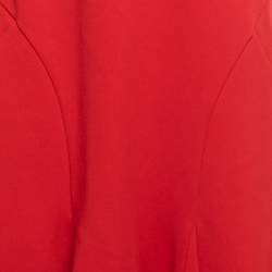 Pre Owned Ralph Lauren Collection Red Strapless Flared Short Dress M