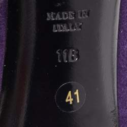 Pre Owned Ralph Lauren Collection Purple Suede Buckle Embellished Pumps Size 41