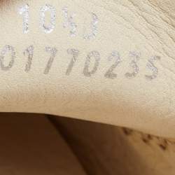 Pre Owned Ralph Lauren Collection Orange Leather Slip On Loafers Size 40.5