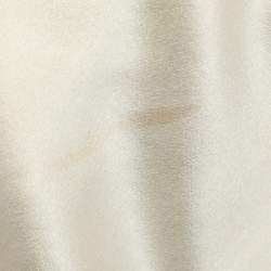 Pre Owned Ralph Lauren Collection Cream Silk Wrap V-Neck Maxi Dress M